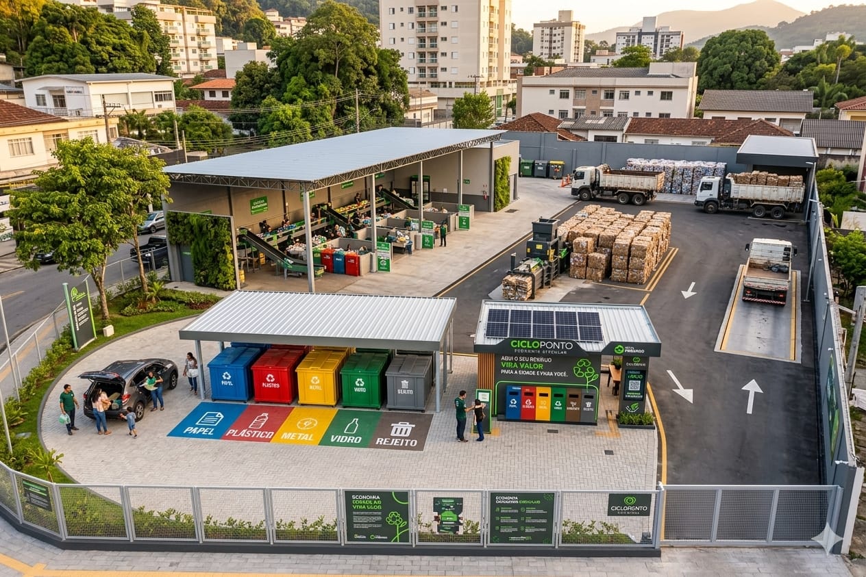 Centro de Triagem CicloBem com operação completa